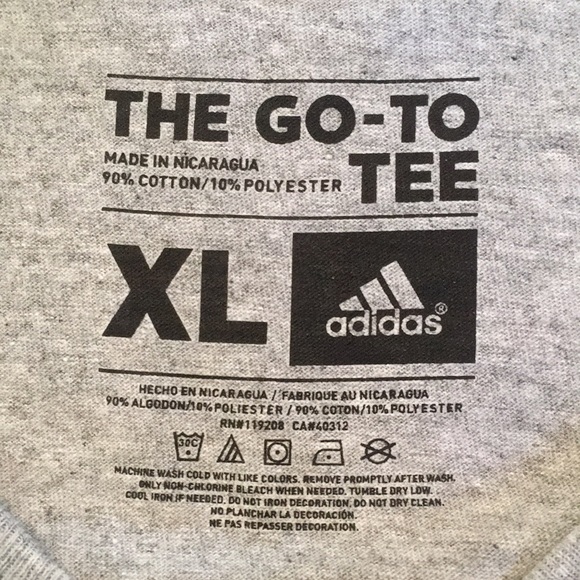 adidas gray tee with green graphics - Picture 5 of 6
